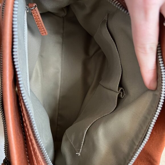 American Leather Co. Lenox Triple Entry Satchel - Picture 6 of 16